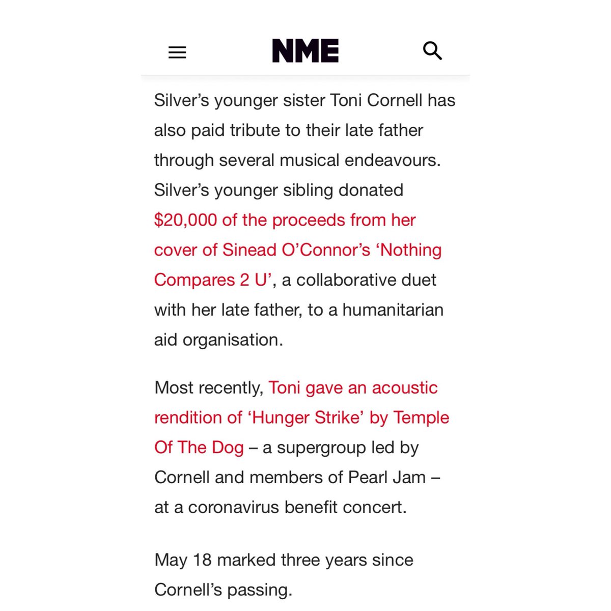 beenawaytoo's tweet photo. @chriscornell @NME @RollingStone @MusiCares .@tmorello @ArtistWaves @MusicRadar @seattletimes @RollingStone @MusiCares @NME 
“In the week marking the third anniversary of Chris Cornell‘s death, his daughter Lily Cornell Silver has announced a mental health awareness podcast in his memory.” #MentalHealthAwareness https://t.co/6c33l5raKh