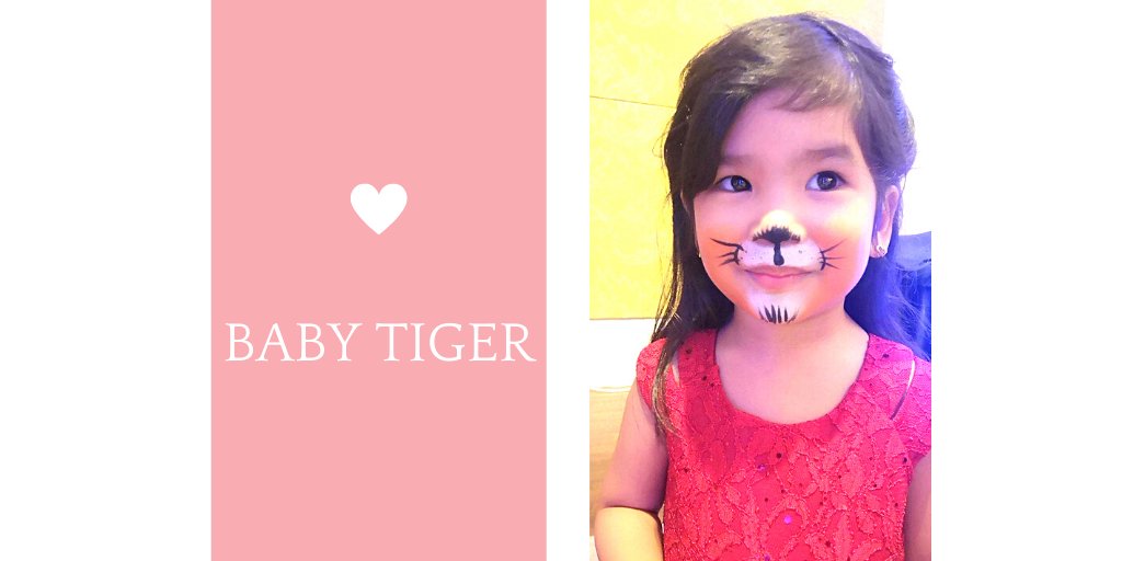 adaywithalina's tweet photo. Throwback to when I was still a baby tiger. 😂🐯😘😅

#AdaywithAlina #ThrowbackThursday #tiger #facepaint https://t.co/xjH3OwINzd