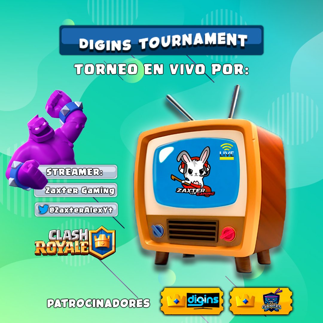 #DiginsTournament

Lo prometido es deuda🌠

Los recibimos en 3,2,1... ¡Acción! 🎬

No te pierdas toda la acción de la competencia con las mejores transmisiones en vivo que podrás encontrar. 🎮

Gracias al apoyo de estos 3 grandes Casters 🎥

<a href="/McDuck_CR/">Mc Duck</a>
<a href="/Lemus2034/">Lemus2034</a>
<a href="/ZaxterAlexYT/">Alejandro Narváez🐰</a>