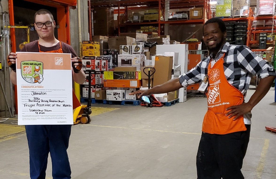 Have to take some time to recognize our Freight Associate of the month Johnathon. This gentleman works hard day in and day out, and consistently completes his task. Thank you sir, I appreciate you, you rock.. 
#Extreme3006