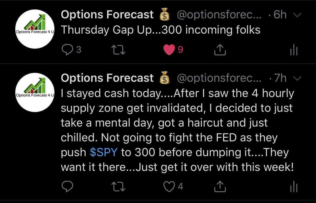optionsforecast's tweet image. They teach you how to read where you grew up? I made it loud and clear that I was cash. It’s called an opinion. It’s America. People have them. You can tweet whatever you want too! #checkthetimestamp