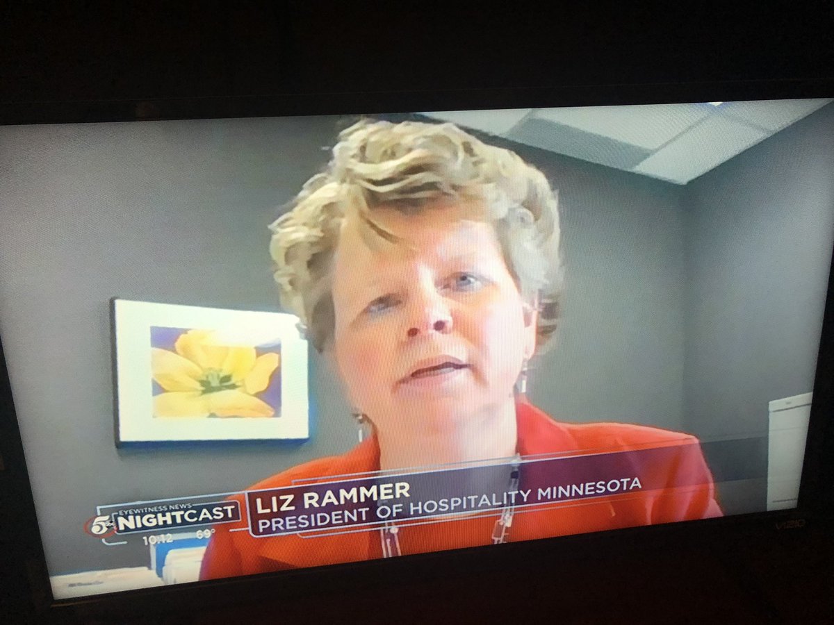 On 5 Eyewitness News “Nightcast” just now Liz Rammer of Hospitality Minnesota said bar/restaurant industry is on “verge of collapse.” She says outdoor seating-only was “never part of our conversation” with Walz administration. Rammer was guest at Gov news conference recently.