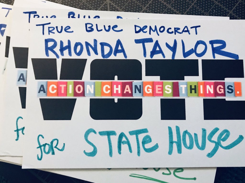 Ok @GeorgiaDemocrat, Dist 91, let's do this. #ElectRhonda #PostcardsToVoters #ActionChangesThings #VOTE