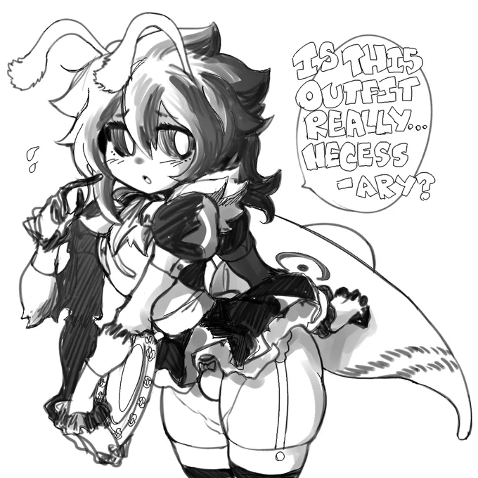 A mothy maid Breun for @MothVerKa! 