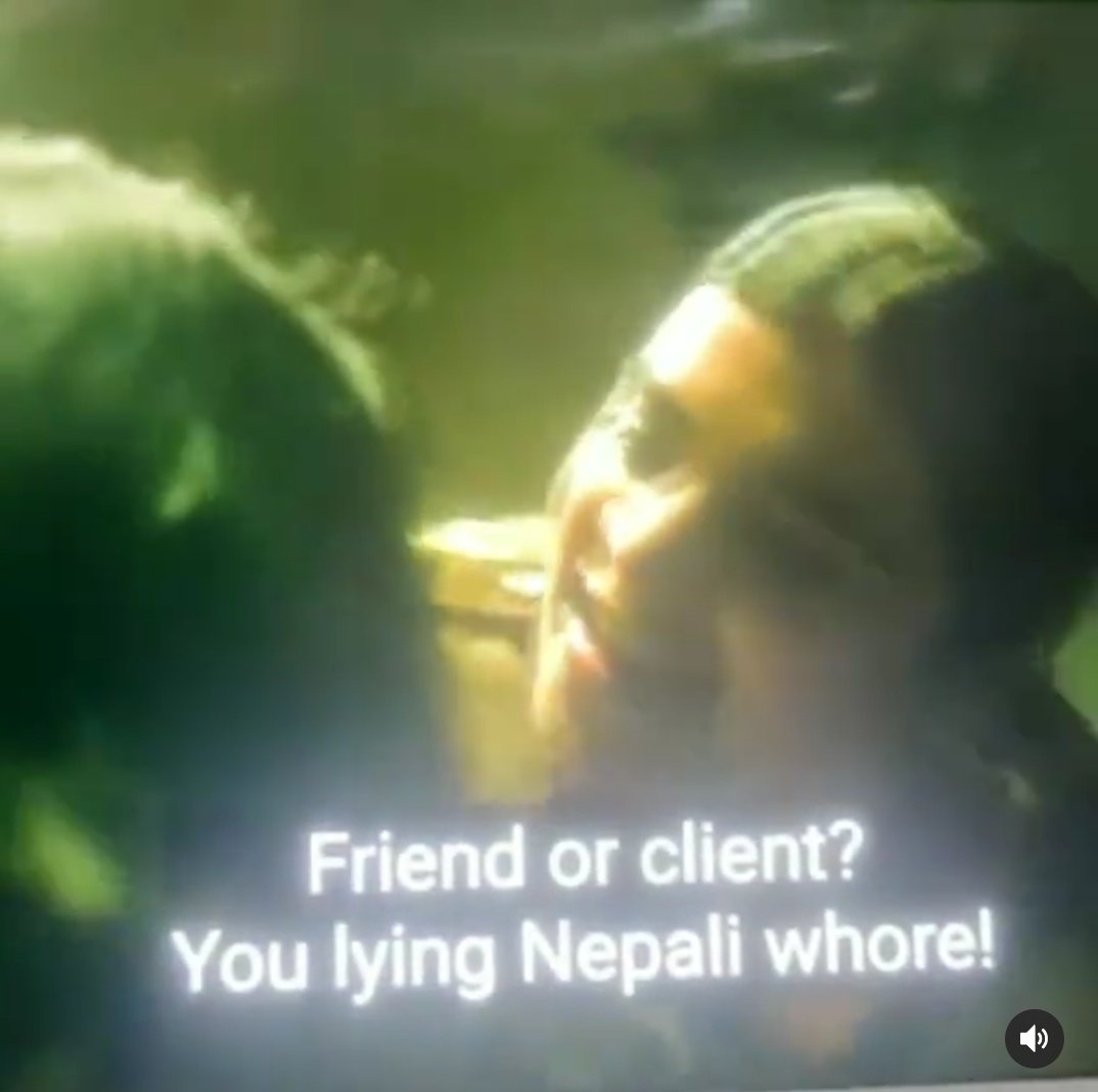 zhalak_'s tweet photo. Hay @AnushkaSharma how you feel if someone talk this way about your community? Or someone call you bollywood whore! 

In 2020, we have shows supporting this sexist stereotype.

#Hinduphobic_Bollywood
#Nepali #PaataLok 
#BoycottPatalLok
#SayNoToRacism https://t.co/QFL6oZcFj4