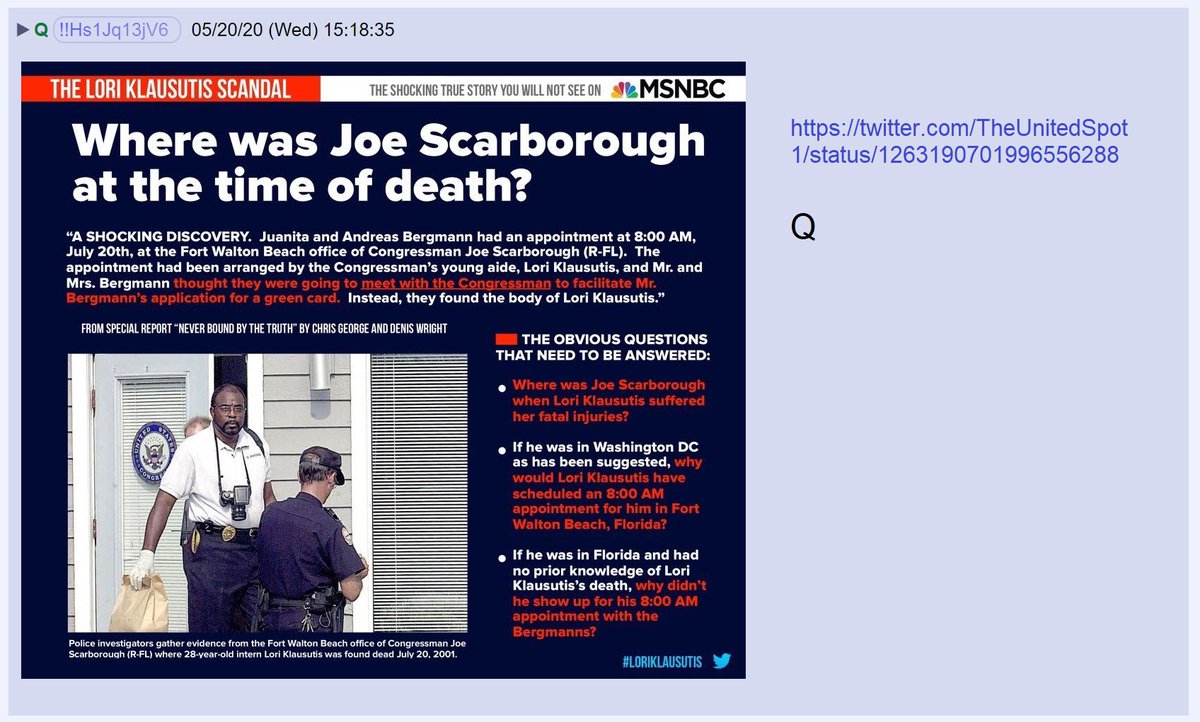 43) Q responded.  #WhereWasJoe? https://twitter.com/TheUnitedSpot1/status/1263190701996556288