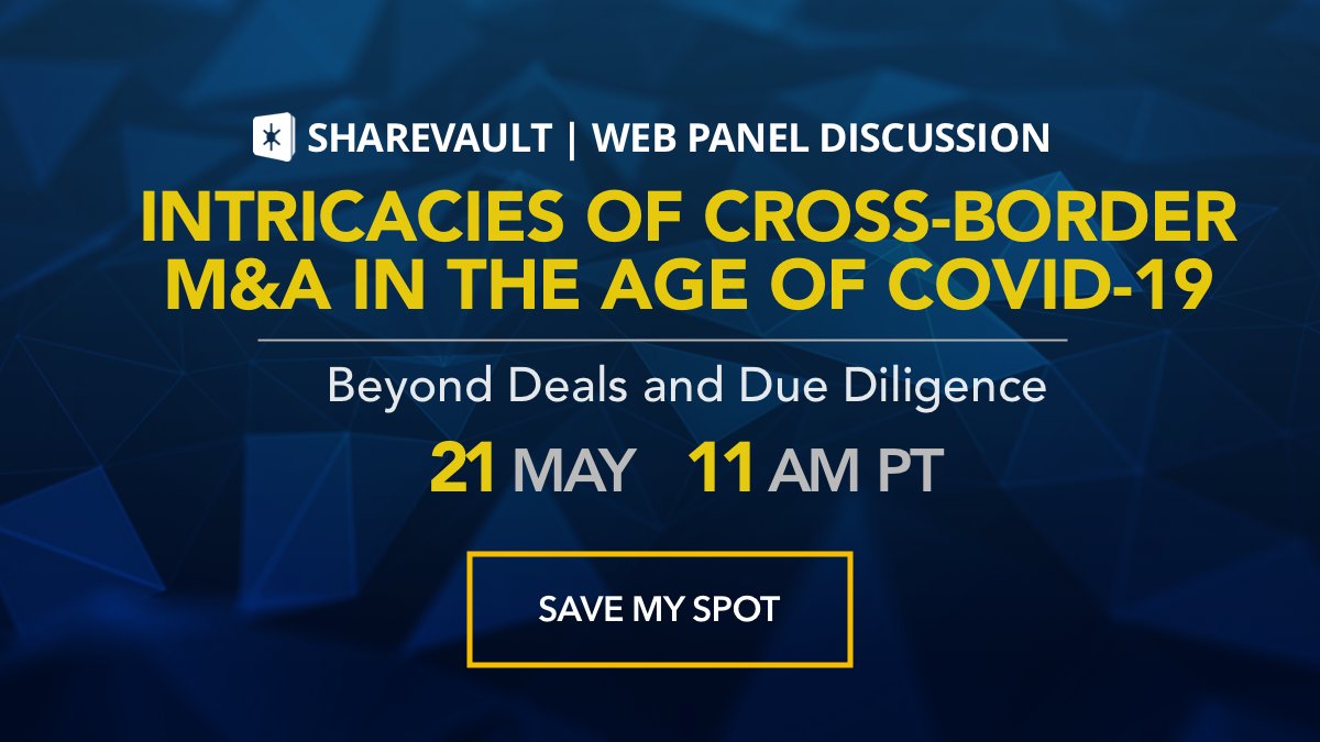 johnbadger's tweet photo. You tuning in tomorrow? @ShareVault is hosting a virtual panel featuring experts from @DC_Advisory @DeagloPartners @cantorfitzgerld @TMCapitalCorp to discuss the effects of #COVID19 on the deal landscape. LEARN MORE: https://t.co/40wOYa3Ig4 #webpanel https://t.co/WK0WrFlnIZ