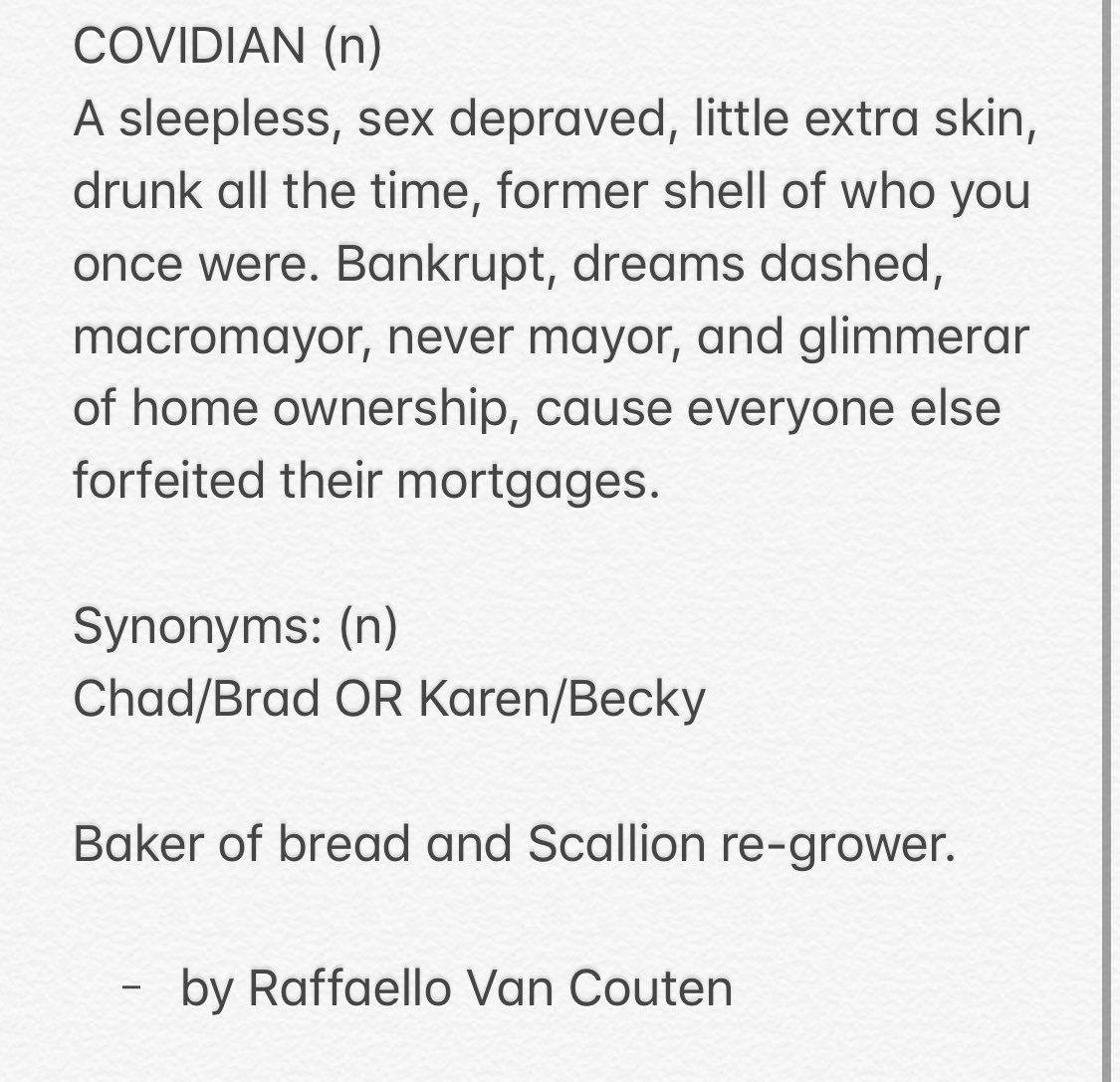 ByronSociety's tweet photo. When you too were at a loss for words and then a brilliant colleague sends a text for help with a definition for a new word: "Covidian." Of course! #COVID2019 #newwords
#covidian #read #byron and some #ginhelps #writersblock #greatminds https://t.co/kLYHdJqP9h