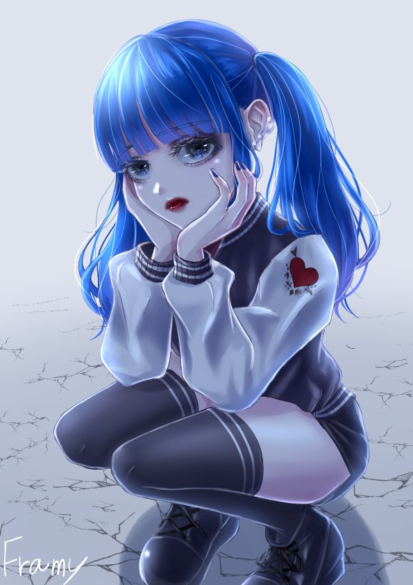 تويتر フレーミー على تويتر 青い髪の女の子を描きました 今までは小さなスマホにチマチマと指で描いていましたが 今回からは ペンタブになりました イラスト イラスト好きな人と繋がりたい デジタルイラスト T Co 80ohrmbini