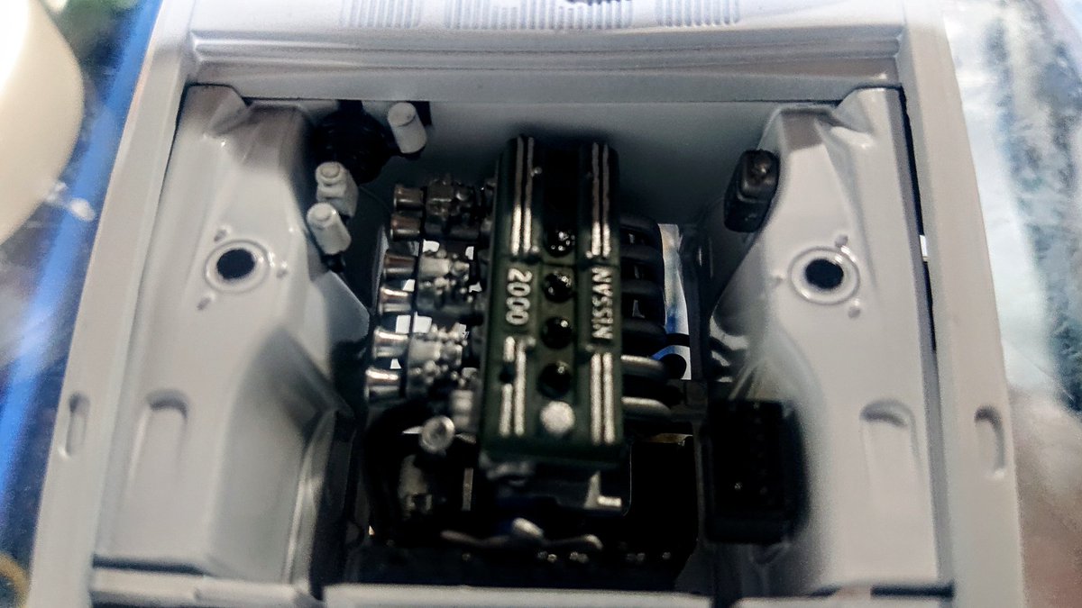 F1編成 Pa Twitter プラモデル タミヤ 1 24 スカイライン00gt Rのエンジンルームと内装です あとはデカールとタワーバーを付けて完成です おうち時間 日産 スカイライン Gtr ハコスカ