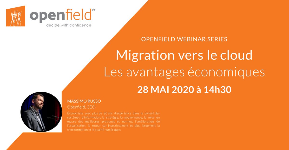 OpenFieldEU's tweet photo. [Webinar] Inscrivez-vous ! #Cloud #OPENFIELDWEBINAR
https://t.co/0mbP1zDZNS https://t.co/tBAl7wbkZ1