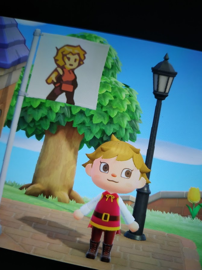 CoriaGameBoy's tweet photo. Before her big appearance this evening, Coria is taking it easy on her island in #AnimalCrossingNewHorizons - look forward to the stream at #retrogameday in a few hours! #ACNH https://t.co/lMup3ooEcO