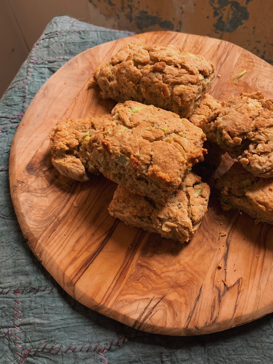 wet garlic &amp; cheddar sourdough biscuits. now live on my blog.