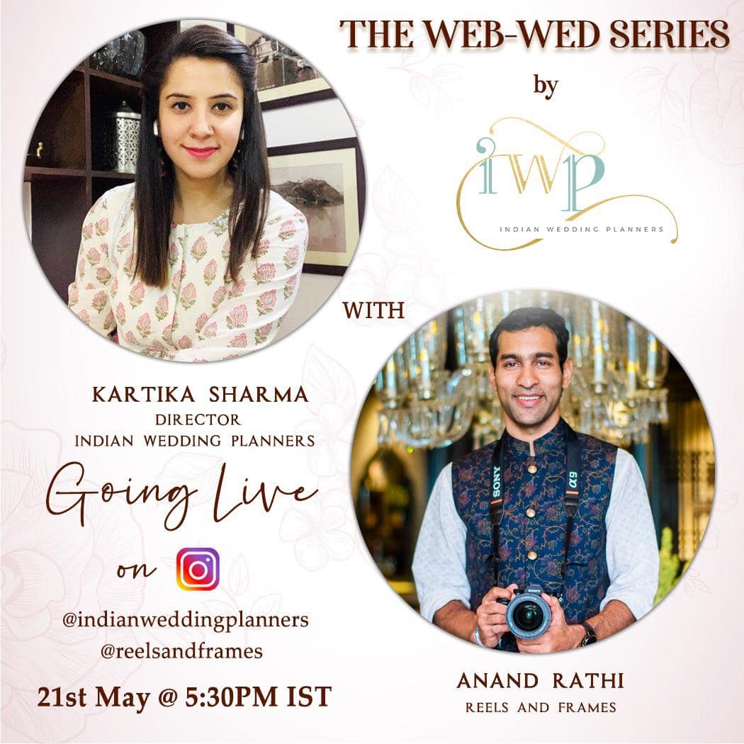 indianweddingg's tweet photo. The man behind capturing some the major weddings of our nation - Sonam Kapoor and Akash Ambani is #AnandRathi from #ReelsandFrames .
.
Tune in https://t.co/hZ8Xhk12mE on 21st May at 5:30pm 🧡
.
@SharmaKartika @anantkh 

.
#webwedseries #IndustryExperts #IWP #IWPWeddings https://t.co/C6BvNF3wLg