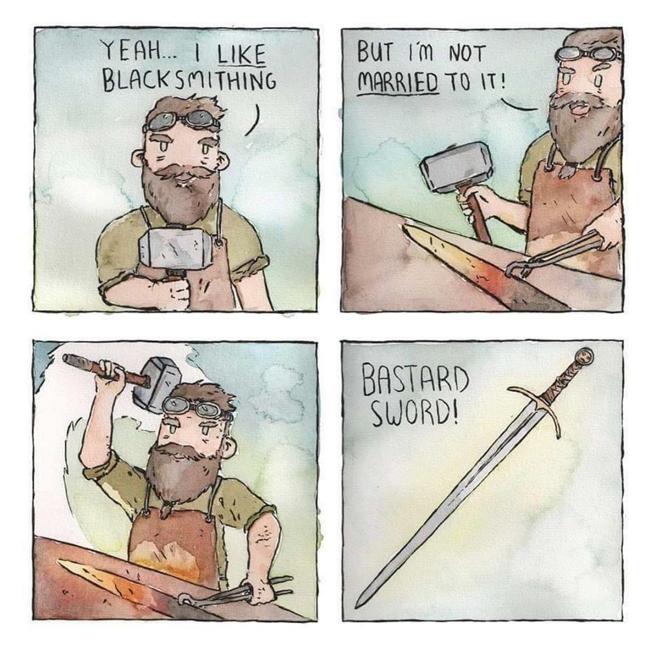 Epic Dnd Memes Daddy Where Do Bastard Swords Come From Rpg Dnd