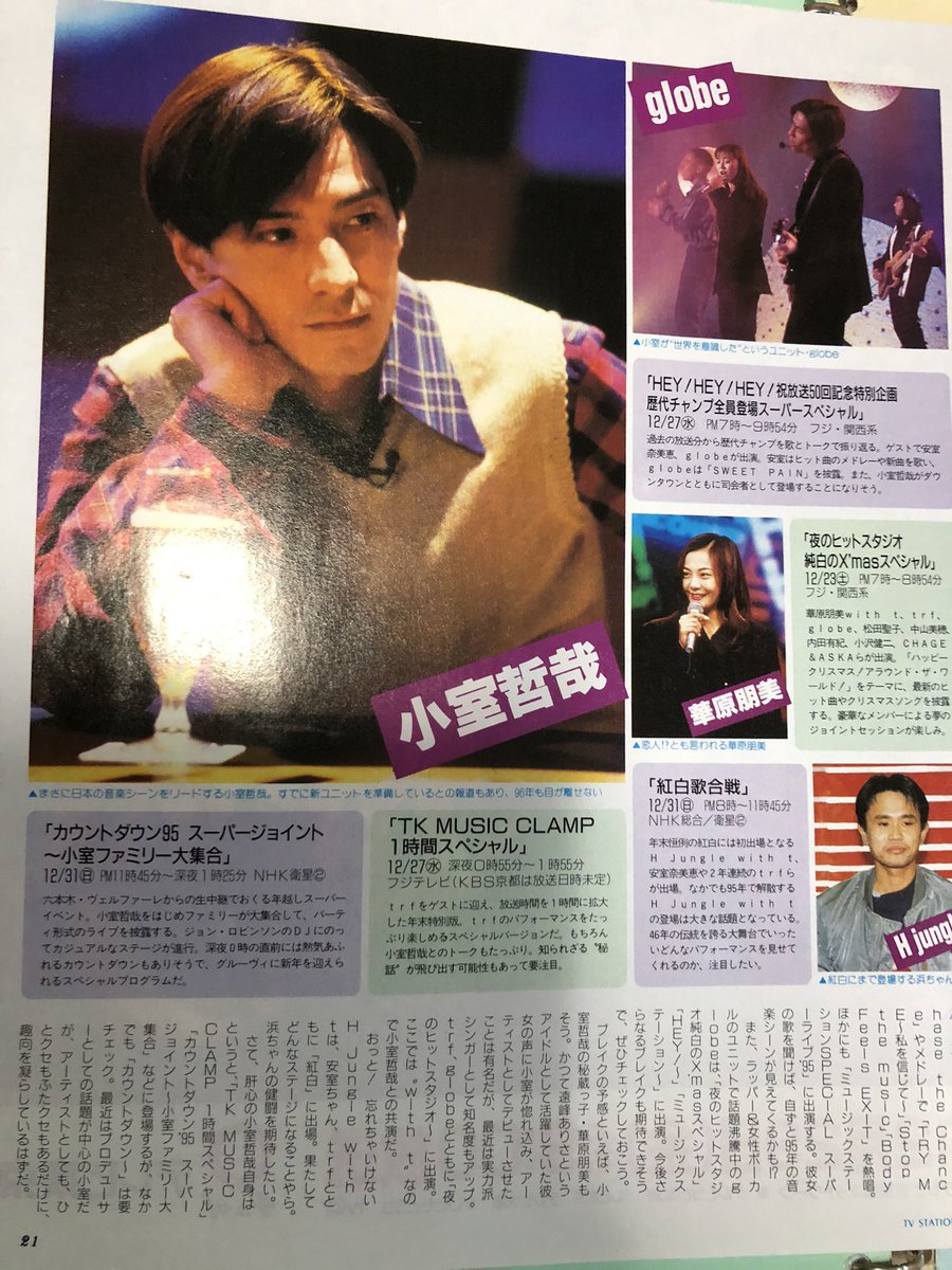 チイ Pa Twitter 昔のファイルがカオス Tkも保管されてた ある意味全盛期だったかもしれなかった頃のコム先生 Tk 小室哲哉 華原朋美 Tmnetwork 遠い目