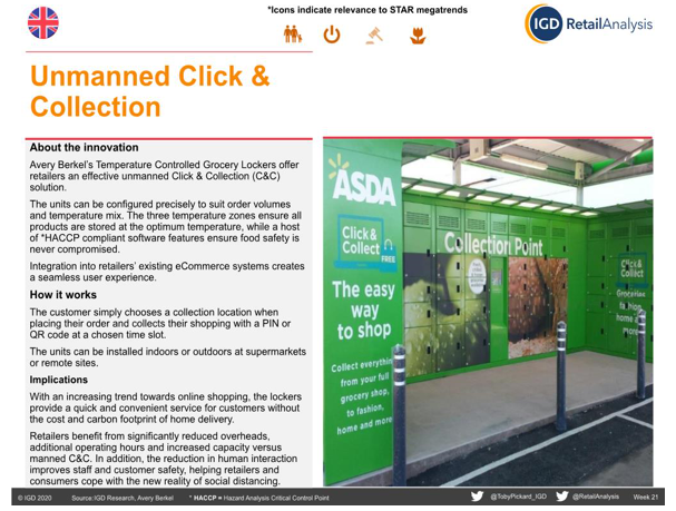 Our Click &amp; Collect grocery lockers are the latest feature to appear on <a href="/RetailAnalysis/">Retail Analysis</a> - helping to make grocery retail safer in the fight against COVID 19 retailanalysis.igd.com/trends/innovat…