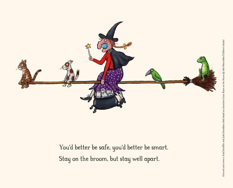 WestHampPSA's tweet photo. Stay safe ❤️
#beckfordschool #beckfordPSA #lockdownliving #keepyourdistance #roomonthebroom #juliadonaldson #childrensbooks #lovereading #everythingschanging https://t.co/ACibPpeAtm