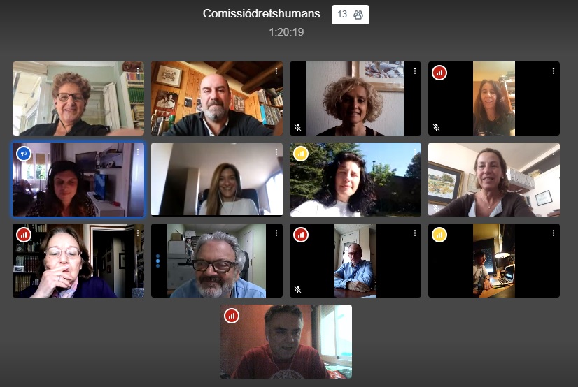 A l'<a href="/ICATERadvocats/">Advocats Terrassa</a> seguim treballant per a vosaltres, col·legiats i col·legiades, i les Comissions del Col·legi també segueixen reunint-se, ara virtualment 💻 Aquí, una mostra: reunió de la Comissió de #DretsHumans, perquè la feina en defensa dels #DDHH no l'atura la pandèmia!