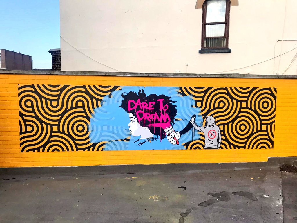 Callton Young (@calltonyoung) on Twitter photo I'm pleased to see this mural grace a significant wall in Thornton Heath for several reasons. Its message to our youth is 'Dare to Dream' of high achievement. Fullfill your potential. And I love the fact it was done by <a href="/BarefaceTee/">B A R E F A C E</a>, a local artist with an international reputation I'm pleased to see this mural grace a significant wall in Thornton Heath for several reasons. Its message to our youth is 'Dare to Dream' of high achievement. Fullfill your potential. And I love the fact it was done by <a href="/BarefaceTee/">B A R E F A C E</a>, a local artist with an international reputation
