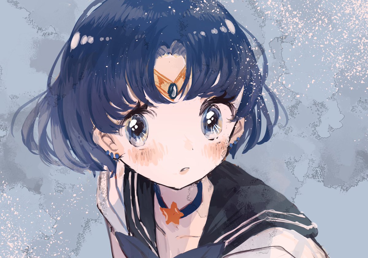 水野亜美 「セーラーマーキュリー
 #sailormoonredraw 」|すぴか🌙イラスト集BOOTH通販のイラスト