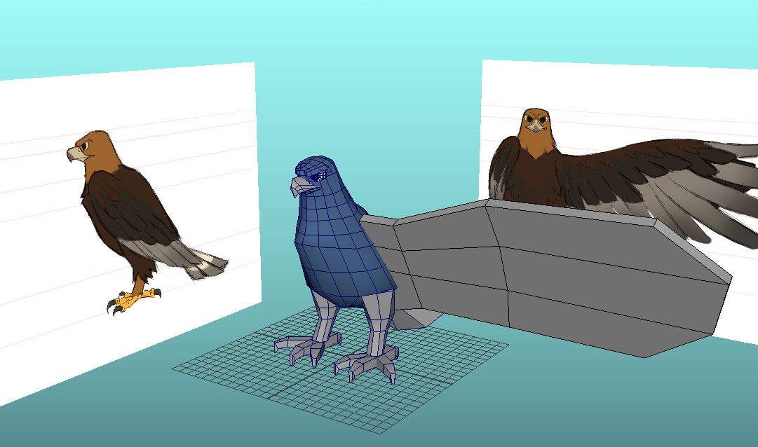 dan_arata's tweet photo. What I started working on! Plan to rig it as well, because the animation community could use a GIANT BIRD RIG!

design by @softosoft https://t.co/UNNXPQ93J4