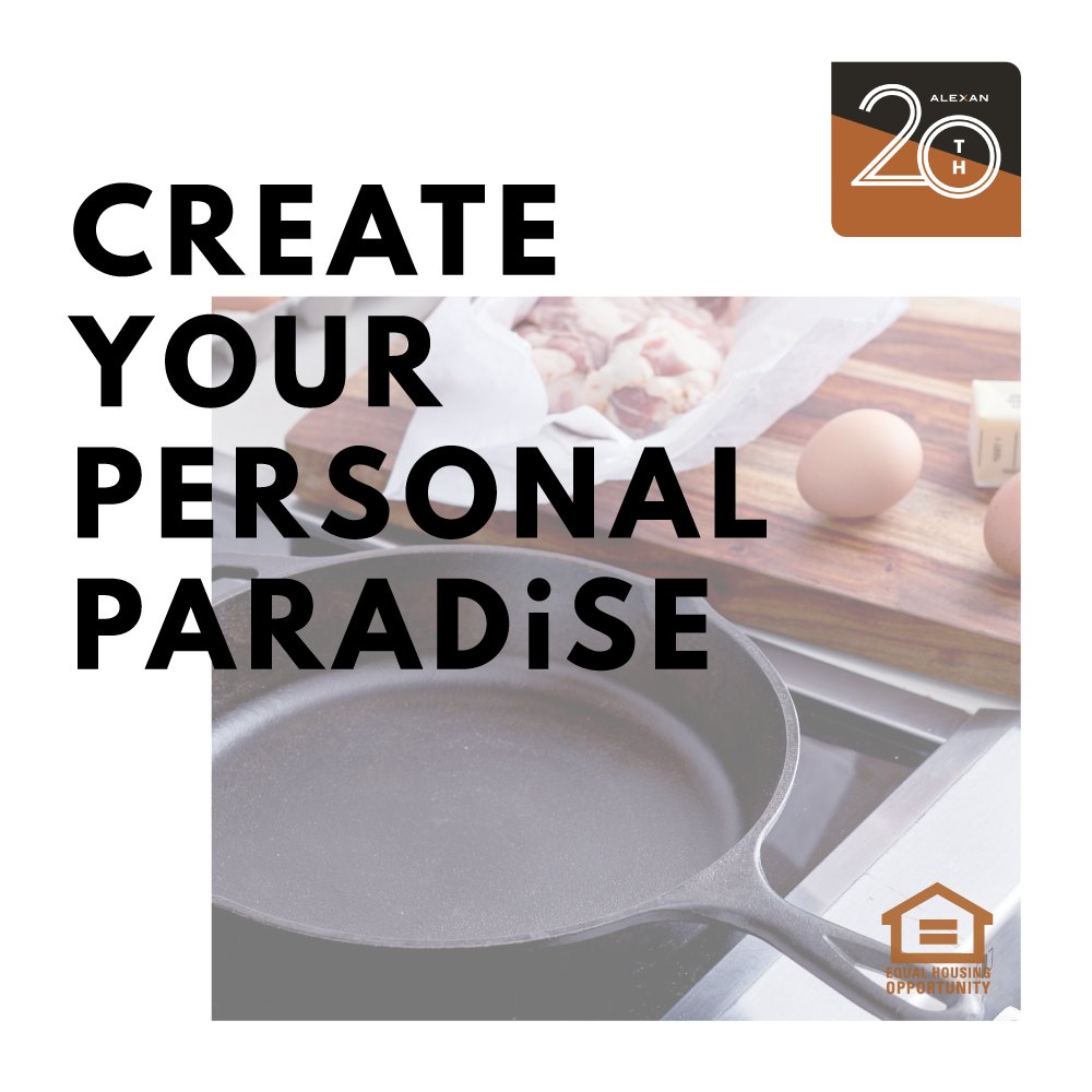 Create your #personalparadise here at #Alexan20thStreetStation . Contact us today to #explore our B3 #twobedroomDenverapartments and our other #luxuryfloorplans online.