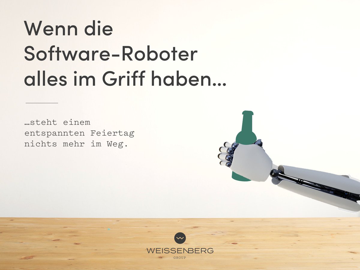 weissenberg_wbc's tweet image. In diesem Sinne:  Genießen Sie den Tag! 😄🍻

#himmelfahrt #vatertag #softwareroboter