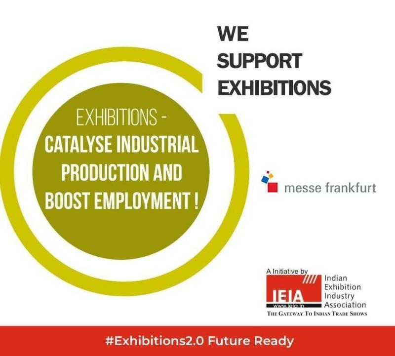 #Exhibitions induce demand for industrial products and enable #employment generation across the country.

<a href="/PMOIndia/">PMO India</a> <a href="/nsitharaman/">Nirmala Sitharaman</a> <a href="/PiyushGoyal/">Piyush Goyal</a> <a href="/NITIAayog/">NITI Aayog</a> <a href="/IEIA_sec/">IEIA - Indian Exhibition Industry Association</a> 

#WeSupportExhibitions #ExhibitionsBuildEconomies