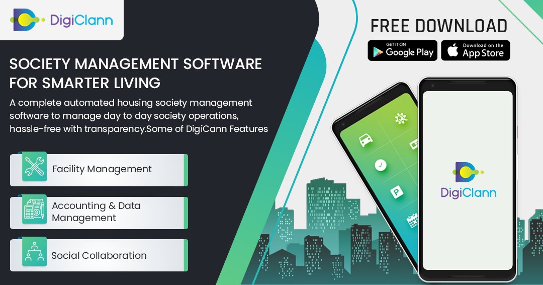 DigiClann's tweet photo. #Society Management #Software For Smarter Living
#Society #societymanagement #mobileApp #societymanagementapp #securitymanagement #accountmanagement #visitormanagement #societysoftware https://t.co/r9szV4ETP1