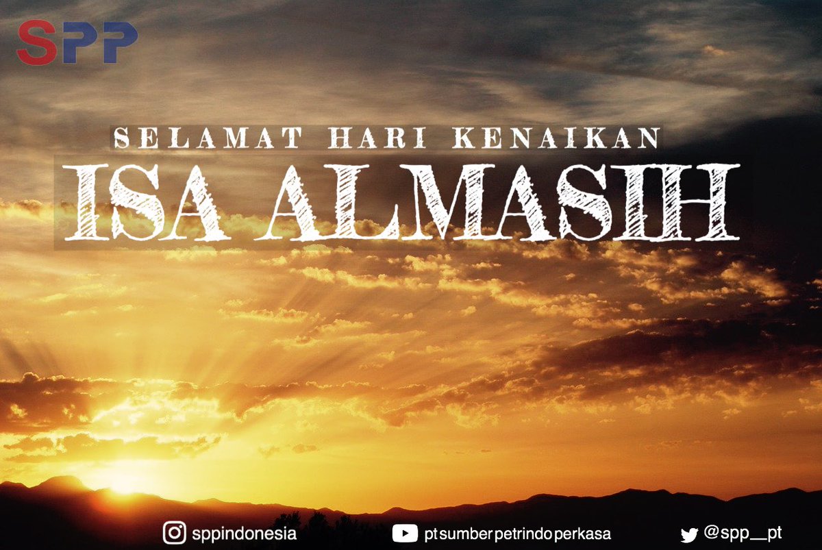 Selamat memperingati hari kenaikan Isa Almasih kepada rekan-rekan semua umat Kristiani 😇🙏