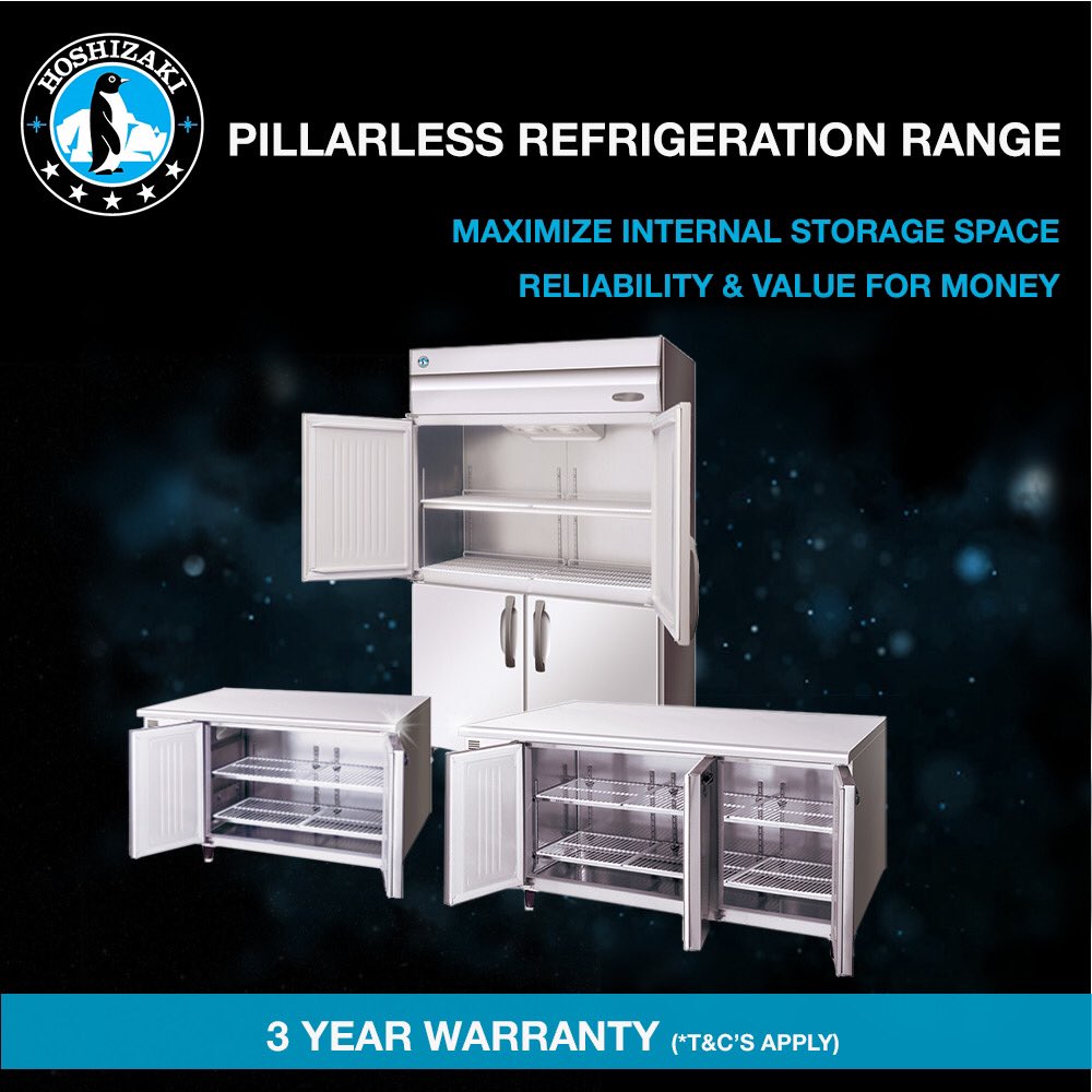 Are you looking for a solution that’s easy to operate, has enormous space and is value for money during these challenging times? Hoshizaki’s Pillarless refrigeration range are unsurpassed when it comes to reliability and value for money.

#refrigeration #pillarless #foodservice