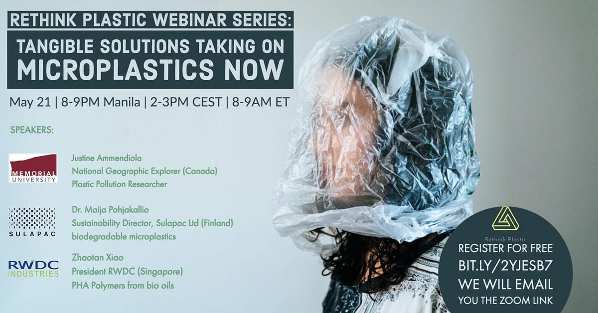 In a few hours, we will be hosting a webinar tackling microplastics. May 21 8-9PM Manila. Catch <a href="/JustineAmmendo1/">Justine Ammendolia 🏳️‍🌈</a> talk about her work as she understands the presence and movement of plastics in coastal waters! <a href="/InsideNatGeo/">National Geographic Society</a> Register here for free: bit.ly/2yJesb7