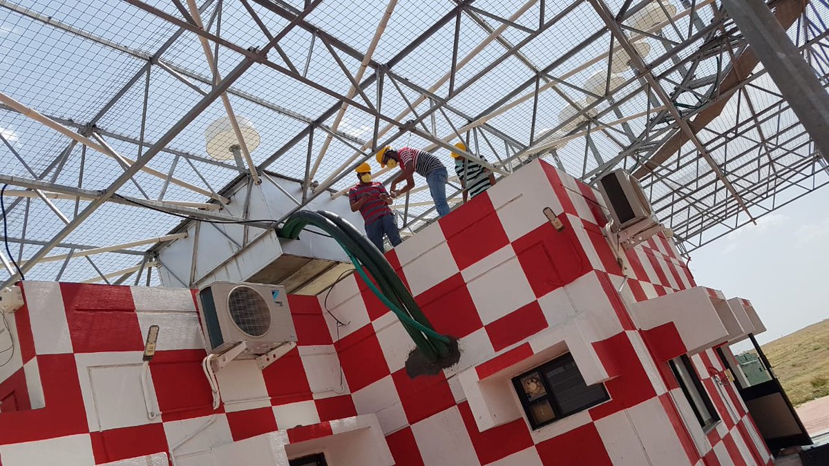 CNSOG's tweet photo. #Aviation #VOR indicates the magnetic bearing from the station to the acft (the Radial). #DME indicates the distance in nautical miles from the beacon. The two measurements allow the acft Rx to compute a position fix. #AAI #ATSEPs carrying out pre-monsoon maintenance at #COVID19 https://t.co/mZbH2mnD4l