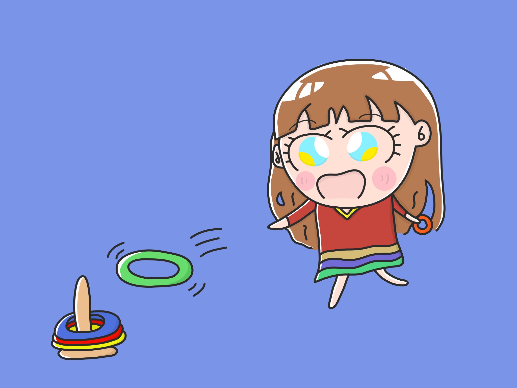 تويتر Aki かわいい子供 動物イラスト描きます على تويتر 輪投げを遊んでいる女の子 お願い 入って イラストレーター イラスト 絵 アート 毎日イラスト Illustration Illustrator Illust Artlife 芸術同盟 イラスト好きな人と繋がりたい お