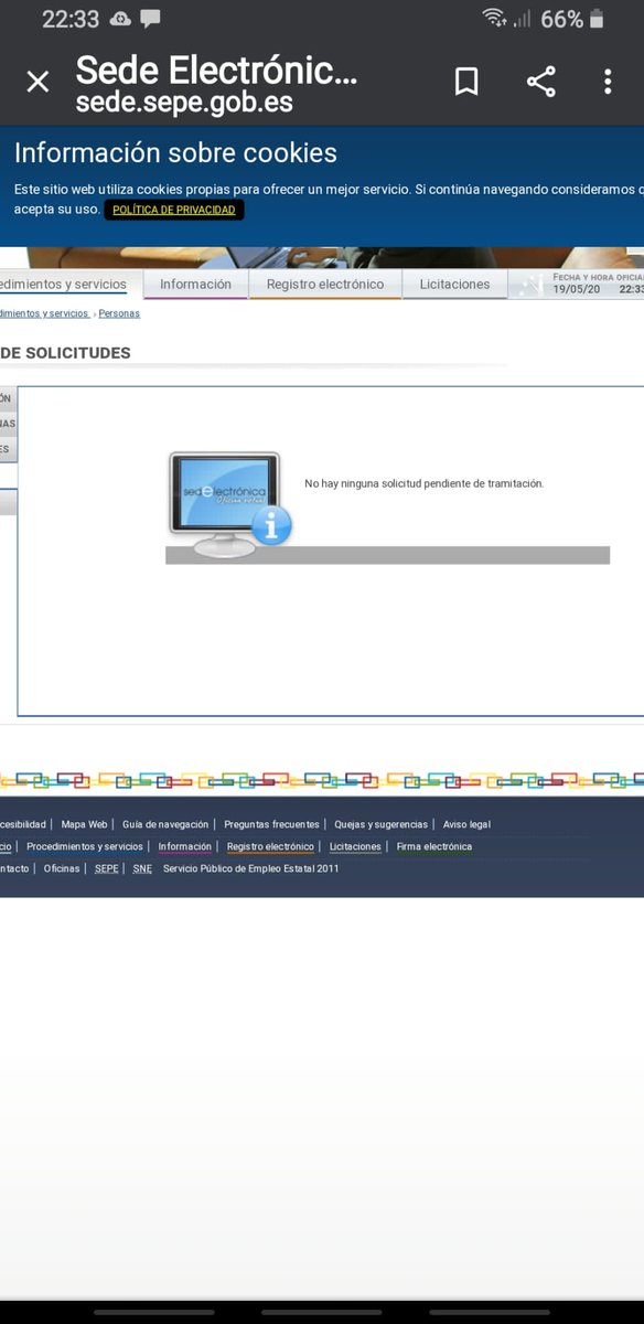 Editacambeiro's tweet photo. @empleogob @empleo_SEPE @GerardoGArdoy No hay forma de contactar, desde el 14 de marzo sin cobrar y en la web dice que no hay solicitud pendiente de tramitación. Esto es increíble... https://t.co/yVEftcktDJ