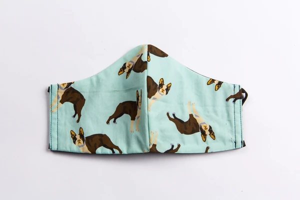 French Bulldog and Liberty Print Face Mask now available online - bit.ly/2Zr03LA