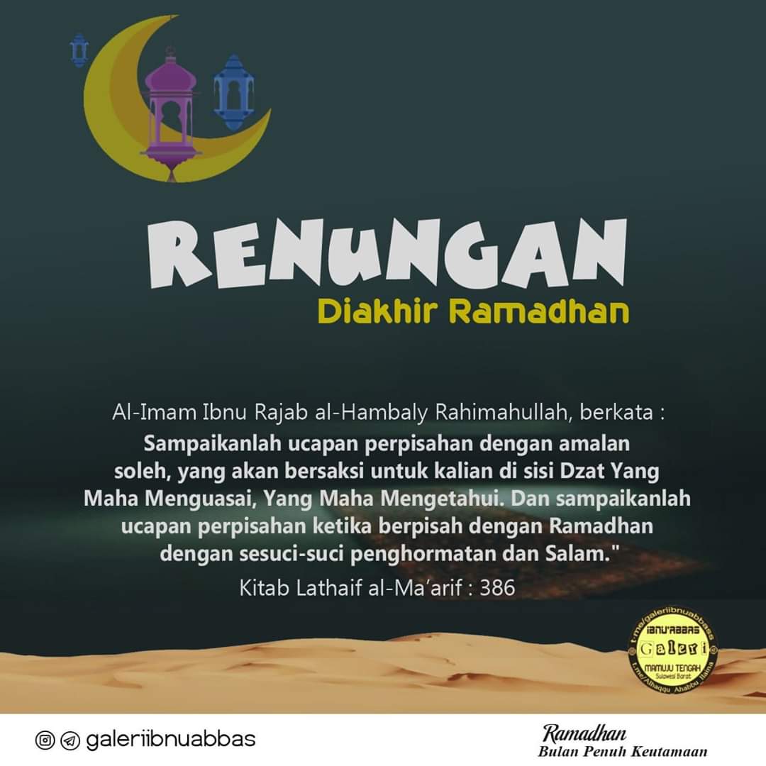 unhybas89's tweet photo. Ya Allah sedih rasanya Ramadhan akan pergi meninggalkan kita..
😢😢😭 semoga Allah mempertemukan kita di Ramadhan berikutnya dan menerima segala amal ibadah kita dlm menjalankan puasa..😇🤲
#LebaranPertamaTanpaKeduaOrangTua https://t.co/ayN5peHf8c