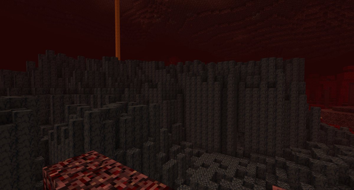 TopicMedia1's tweet photo. #FutureVersions 1.3 Beta 3 just came out and was lacking one major biome... Basalt Deltas! I thought it would be fun to show you the first-ever Basalt Delta generated in Future Versions. No promises on a 1.3 release but this success is a good step. This is a work in progress. https://t.co/CqLy17fUTJ