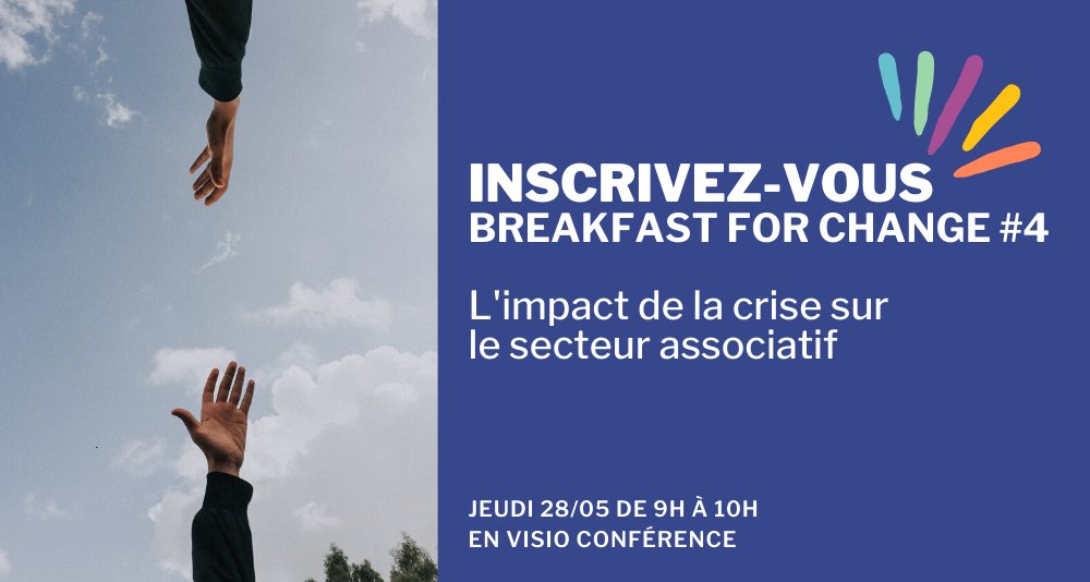 _GiftsforChange's tweet photo. La crise sanitaire a un impact important sur l’activité des associations. Mais à quel point ? Comment s’adaptent-elles ? Comment les soutenir ?

Découvrez les réponses jeudi 28 mai de 9h à 10h en visioconférence ! #BreakfastforChange 

Inscrivez-vous : https://t.co/0i9jfYVuyZ https://t.co/uy36LhmmUD