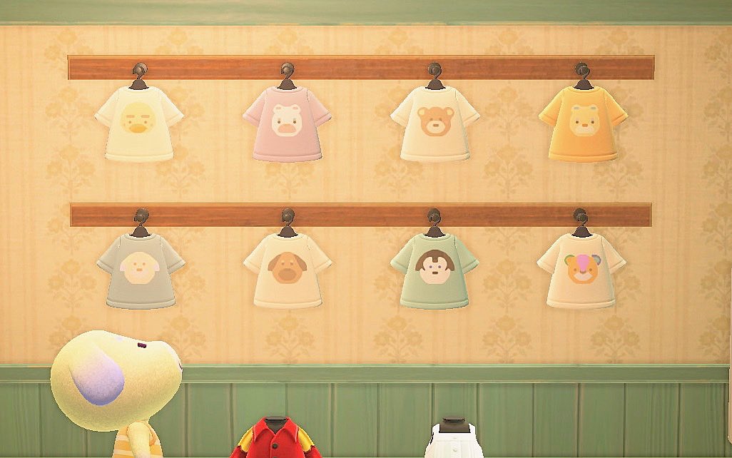 Twitter 上的 𝙷 𝚄 𝙽 𝙽 𝚈 お気に入り住民 とついでにリア友 の推しキャラも 住民達がそれぞれの服 着てくれないかなぁ 写真とってたら バニラちゃん登場 服覗いて見てるの可愛いかった あつ森 マイデザイン どうぶつの森 住民