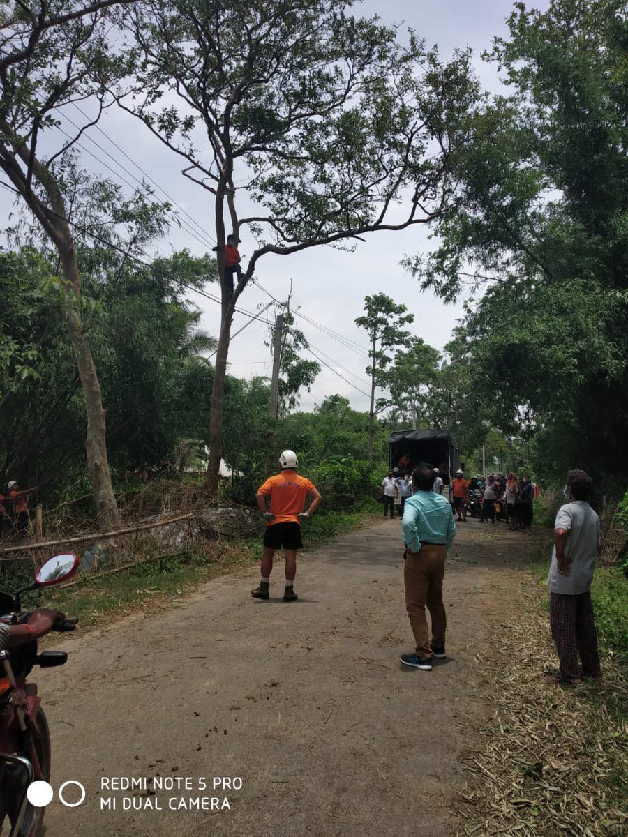 DM_Bhadrak's tweet image. #CycloneAmphanUpdate
#Bhadrak
Sub-Collector made a visit to different  cyclone AMPHAN affected area of Basudevpur Block .