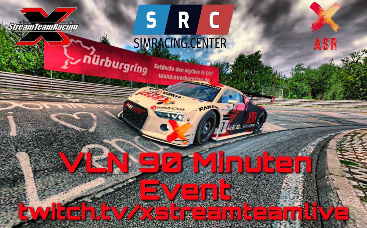 XStreamTeamLiv1's tweet photo. Mit mehr als 40 GT3 Boliden durch die schöne Eifel? Gerne! Heute abend Live kommentiert ab 20:30 auf https://t.co/mGoo3OdorH mit Jigg&amp;Schulle 🏁🏁🏁
#austriansimracers #simracingcenter #twitchstreamer #TWITCH #twitch.tv 
#nordschleife #Nürburgring #vln #Simracing https://t.co/OPwzdvrUFH