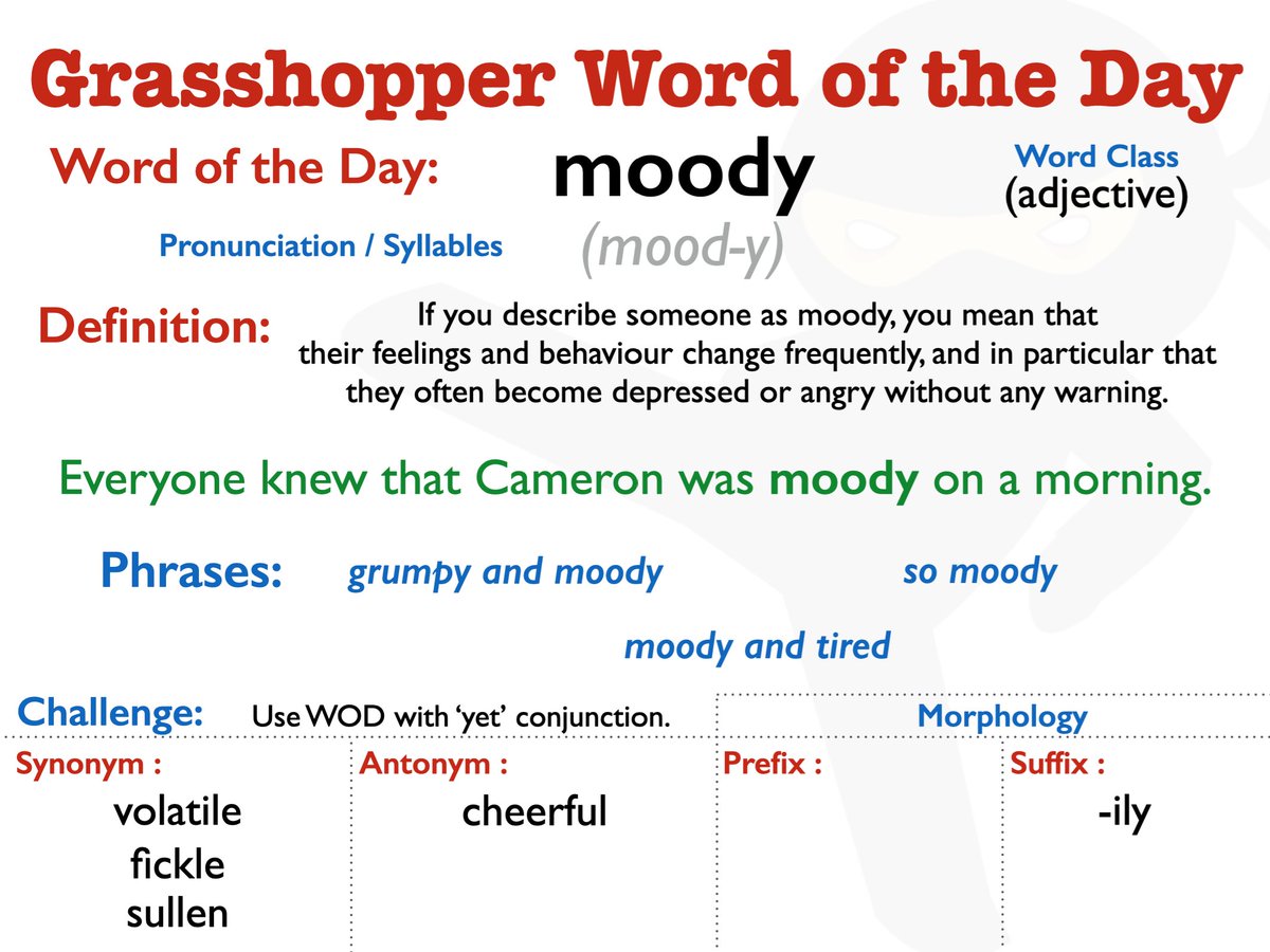 Vocabulary Ninja on X: Today's word or the dayrepresenting the ninja's  mentality. Share with colleagues. Let's reach 1k followers today.  🙅🏻🙅🏼🙅‍♂️🙅🏿🙅🏽‍♂️🙏✏️📕📗📙  / X