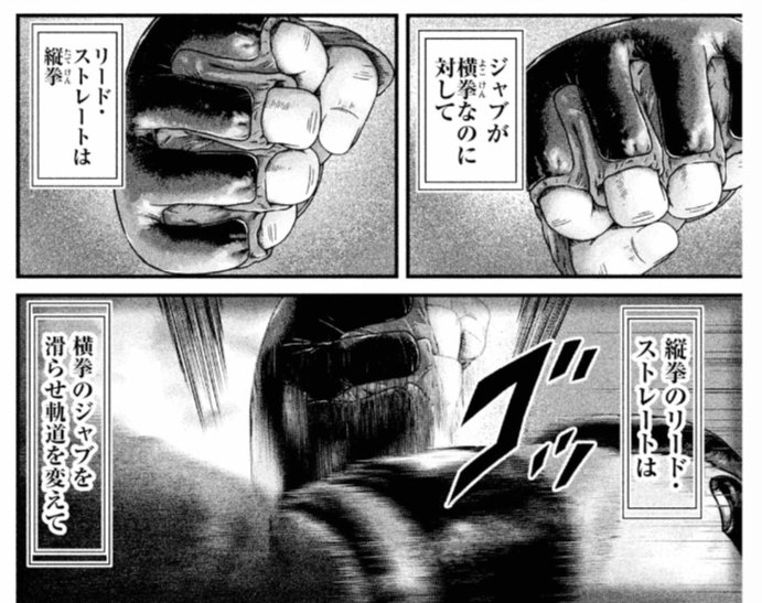 某研究者 ボクシングでは縦拳が横拳を弾いて 命中した例等は果たして有るのかだが 石橋がジャブを高速連打して来ていたら こうした防御は間に合ったのかどうかだが T Co 3itppwmqdz Twitter