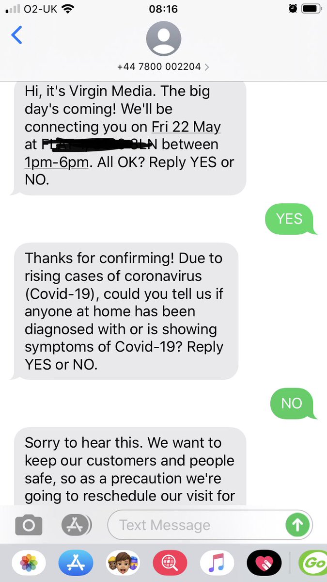GemMatthews's tweet photo. @virginmedia your sms got confused by yes no answers and now I don’t know if an engineer is coming tomorrow or not? Impossible to get through to you and get confirmation that this is still happening. Help! https://t.co/gDL8UglwIr