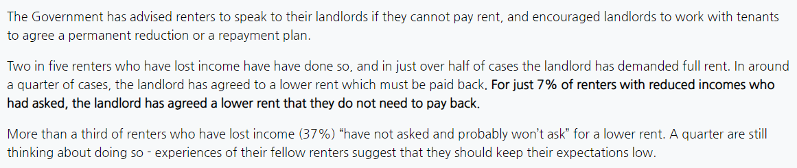 It really needs to be compared with what tenants  @genrentuk polling last week where tenants, by and large, said the opposite: