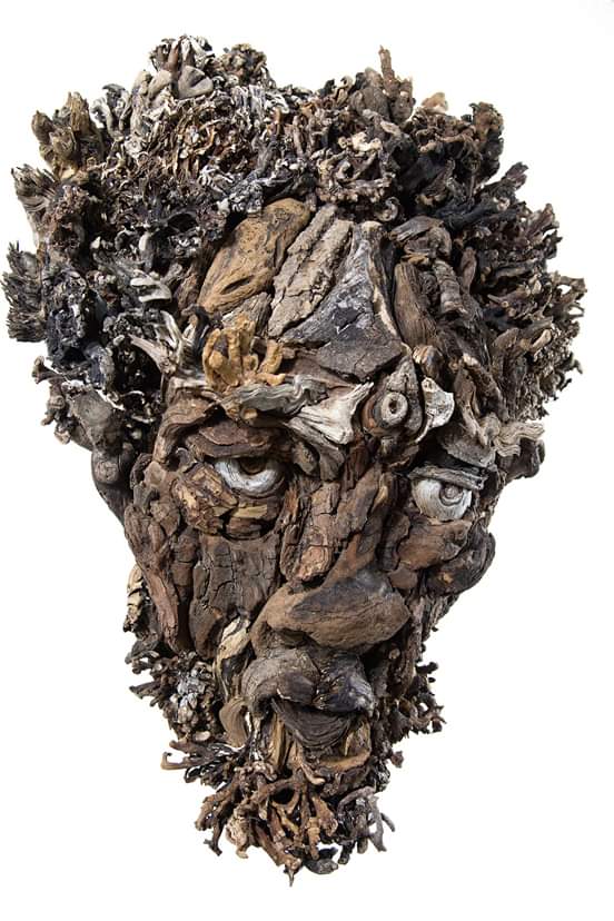 CHBridgend's tweet photo. #WhoIsBridgend 
Portrait artist of the week!  Bennet Ewing makes portraits from bits of wood from mountains, deserts, beaches, rivers and swamps to create these imaginative faces. 
Maybe you could collect sticks from your next walk and turn them into characters? @GetCreativeUK https://t.co/ymbJhZ6nZQ