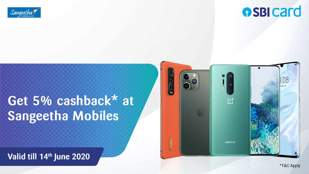 SBI Card on Twitter "Buy from Sangeetha mobiles with your SBI Credit Card and receive a 5