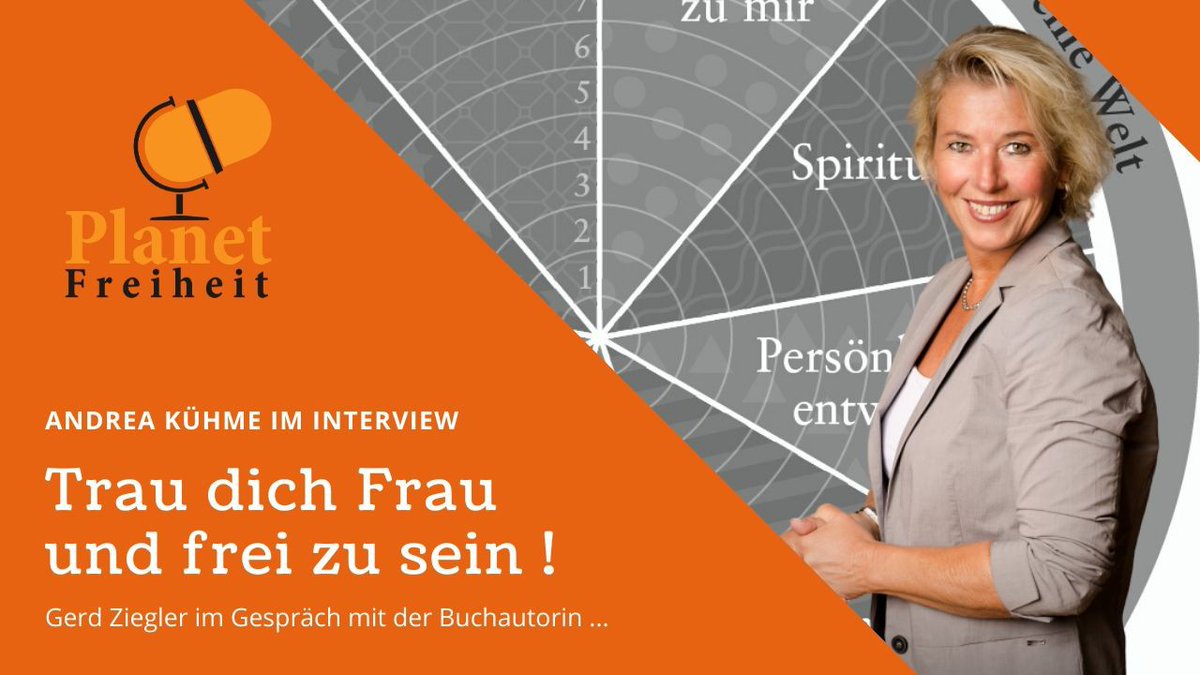 Andrea Kühme ist Moderatorin, Coach und Buchautorin - in diesem Interview spricht sie über ihr neues Buch: Trau dich Frau und frei zu sein, in dem sie anhand des Lebensrads die Möglichkeiten eines ganzheitlichen Lebens aufzeigt. Mehr dazu hier ... planet-freiheit.de/trau-dich-frau…